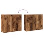 Aparador de madera de ingeniería envejecida 91x29,5x75 cm de , Aparadores - Ref: Foro24-855906, Precio: 94,80 €, Descuento: %