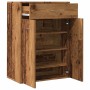 Mueble zapatero madera de ingeniería envejecida 60x35x84 cm de , Zapateros y organizadores de calzado - Ref: Foro24-855952, P...