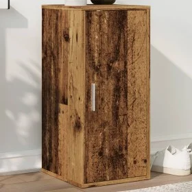 Mueble zapatero madera de ingeniería envejecida 32x35x70 cm de , Zapateros y organizadores de calzado - Ref: Foro24-856704, P...