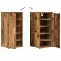 Mueble zapatero madera de ingeniería envejecida 32x35x70 cm de , Zapateros y organizadores de calzado - Ref: Foro24-856704, P...
