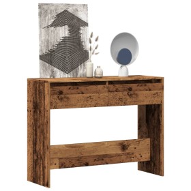 Mesa consola madera ingeniería madera envejecida 100x35x76,5 cm de , Mesas auxiliares - Ref: Foro24-856784, Precio: 71,62 €, ...