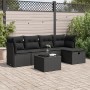 Set de sofás de jardín 6 piezas y cojines ratán sintético negro de , Conjuntos de jardín - Ref: Foro24-3325271, Precio: 382,2...