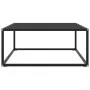 Mesa de centro negra con vidrio negro 80x80x35 cm de vidaXL, Mesas de centro - Ref: Foro24-322876, Precio: 75,29 €, Descuento: %