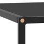 Mesa de centro negra con vidrio negro 80x80x35 cm de vidaXL, Mesas de centro - Ref: Foro24-322876, Precio: 75,29 €, Descuento: %