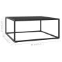 Mesa de centro negra con vidrio negro 80x80x35 cm de vidaXL, Mesas de centro - Ref: Foro24-322876, Precio: 75,29 €, Descuento: %
