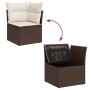 Set de sofás de jardín 4 pzas y cojines ratán sintético marrón de , Conjuntos de jardín - Ref: Foro24-3325259, Precio: 271,84...
