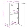 Mueble de TV madera de ingeniería roble artisan 30,5x30x60 cm de , Muebles TV - Ref: Foro24-856392, Precio: 38,91 €, Descuent...