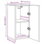 Mueble para TV madera de ingeniería envejecida 30,5x30x60 cm de , Muebles TV - Ref: Foro24-856390, Precio: 35,66 €, Descuento: %