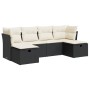 Set de sofás de jardín 6 piezas y cojines ratán sintético negro de , Conjuntos de jardín - Ref: Foro24-3325322, Precio: 347,3...
