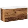 Mueble con lavabo integrado madera envejecida 91x39,5x49 cm de , Tocadores de baño - Ref: Foro24-3328927, Precio: 300,41 €, D...