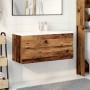 Mueble con lavabo integrado madera envejecida 91x39,5x49 cm de , Tocadores de baño - Ref: Foro24-3328927, Precio: 320,64 €, D...
