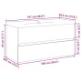 Mueble con lavabo integrado madera envejecida 91x39,5x49 cm de , Tocadores de baño - Ref: Foro24-3328927, Precio: 320,64 €, D...
