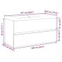Mueble con lavabo integrado madera envejecida 91x39,5x49 cm de , Tocadores de baño - Ref: Foro24-3328927, Precio: 300,41 €, D...
