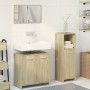 Set de muebles de baño 3 pzas madera contrachapada roble Sonoma de , Muebles de baño - Ref: Foro24-3324971, Precio: 91,16 €, ...