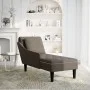 Tumbona almohada reposabrazo derecho cuero gris oscuro de , Divanes - Ref: Foro24-4009858, Precio: 160,75 €, Descuento: %
