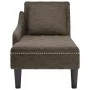 Tumbona almohada reposabrazo derecho cuero gris oscuro de , Divanes - Ref: Foro24-4009858, Precio: 160,75 €, Descuento: %