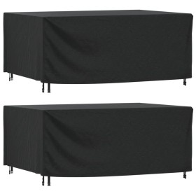 Cubiertas de muebles jardín 2uds impermeable 420D 225x143x90cm de , Fundas para muebles de jardín - Ref: Foro24-3196430, Prec...