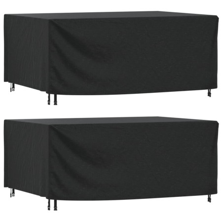 Cubiertas de muebles jardín 2uds impermeable 420D 225x143x90cm de , Fundas para muebles de jardín - Ref: Foro24-3196430, Prec...