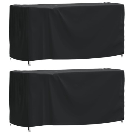 Cubiertas muebles jardín 2 uds impermeable 420D 180x70x90 cm de , Fundas para muebles de jardín - Ref: Foro24-3196432, Precio...
