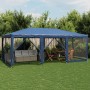 Carpa para fiestas con 10 paredes de malla HDPE azul 6x4 m de , Tiendas de campaña - Ref: Foro24-4010067, Precio: 165,02 €, D...