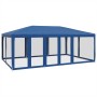Carpa para fiestas con 10 paredes de malla HDPE azul 6x4 m de , Tiendas de campaña - Ref: Foro24-4010067, Precio: 165,02 €, D...