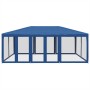 Carpa para fiestas con 10 paredes de malla HDPE azul 6x4 m de , Tiendas de campaña - Ref: Foro24-4010067, Precio: 165,02 €, D...