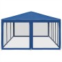 Carpa para fiestas con 10 paredes de malla HDPE azul 6x4 m de , Tiendas de campaña - Ref: Foro24-4010067, Precio: 165,02 €, D...