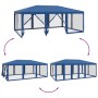Carpa para fiestas con 10 paredes de malla HDPE azul 6x4 m de , Tiendas de campaña - Ref: Foro24-4010067, Precio: 165,02 €, D...