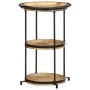 Mesa auxiliar madera maciza de mango Ø55x83 cm de , Mesas auxiliares - Ref: Foro24-4013509, Precio: 105,56 €, Descuento: %