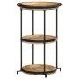 Mesa auxiliar madera maciza de mango Ø55x83 cm de , Mesas auxiliares - Ref: Foro24-4013509, Precio: 105,56 €, Descuento: %