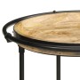 Mesa auxiliar madera maciza de mango Ø55x83 cm de , Mesas auxiliares - Ref: Foro24-4013509, Precio: 105,56 €, Descuento: %