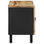 Mueble de TV madera maciza de mango rugosa negro 105x33,5x46 cm de , Almacenamiento para CD y DVD - Ref: Foro24-4018628, Prec...