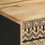 Mueble de TV madera maciza de mango rugosa negro 105x33,5x46 cm de , Almacenamiento para CD y DVD - Ref: Foro24-4018628, Prec...
