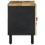 Mueble de TV madera maciza de mango rugosa negro 105x33,5x46 cm de , Almacenamiento para CD y DVD - Ref: Foro24-4018642, Prec...