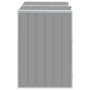 Cobertizo contenedores dobles basura acero gris 144x81x113 cm de , Soportes para contenedores de residuos - Ref: Foro24-40061...