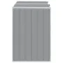 Cobertizo contenedores dobles basura acero gris 144x81x113 cm de , Soportes para contenedores de residuos - Ref: Foro24-40061...