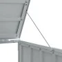 Cobertizo contenedores dobles basura acero gris 144x81x113 cm de , Soportes para contenedores de residuos - Ref: Foro24-40061...