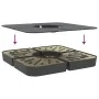 Juego bases de sombrilla 4 uds para parasol cruzado PP 100 kg de , Bases para sombrillas - Ref: Foro24-847444, Precio: 88,68 ...