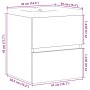 Set de muebles de baño 2 pzas madera contrachapada roble Sonoma de , Muebles de baño - Ref: Foro24-3325032, Precio: 122,88 €,...