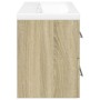 Set de muebles de baño 2 pzas madera contrachapada roble Sonoma de , Muebles de baño - Ref: Foro24-3325047, Precio: 205,59 €,...