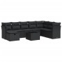 Set de sofás de jardín con cojines 9 pzas ratán sintético negro de , Conjuntos de jardín - Ref: Foro24-3325341, Precio: 577,6...