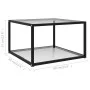 Mesa de centro transparente vidrio templado 60x60x35 cm de vidaXL, Mesas de centro - Ref: Foro24-322887, Precio: 82,81 €, Des...