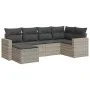 Set de sofás de jardín 6 pzas y cojines ratán sintético gris de , Conjuntos de jardín - Ref: Foro24-3325388, Precio: 424,69 €...