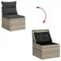 Set de sofás de jardín 6 pzas y cojines ratán sintético gris de , Conjuntos de jardín - Ref: Foro24-3325388, Precio: 424,69 €...