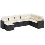 Set de sofás de jardín y cojines 8 piezas ratán sintético negro de , Conjuntos de jardín - Ref: Foro24-3325432, Precio: 473,4...