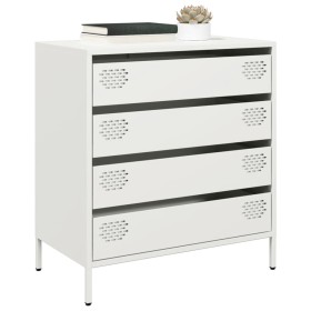 Aparador de acero laminado en frío blanco 68x39x73,5 cm de , Aparadores - Ref: Foro24-851291, Precio: 97,36 €, Descuento: %