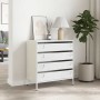 Aparador de acero laminado en frío blanco 68x39x73,5 cm de , Aparadores - Ref: Foro24-851291, Precio: 97,36 €, Descuento: %