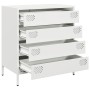 Aparador de acero laminado en frío blanco 68x39x73,5 cm de , Aparadores - Ref: Foro24-851291, Precio: 97,36 €, Descuento: %