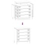 Aparador de acero laminado en frío blanco 68x39x73,5 cm de , Aparadores - Ref: Foro24-851291, Precio: 97,36 €, Descuento: %