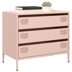 Aparador de acero laminado en frío rosa 68x39x58,5 cm de , Aparadores - Ref: Foro24-851293, Precio: 84,26 €, Descuento: %